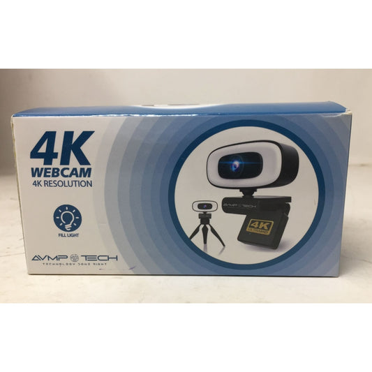 4K Webcam 4K Resolution Camera, Microphone, and Tripod