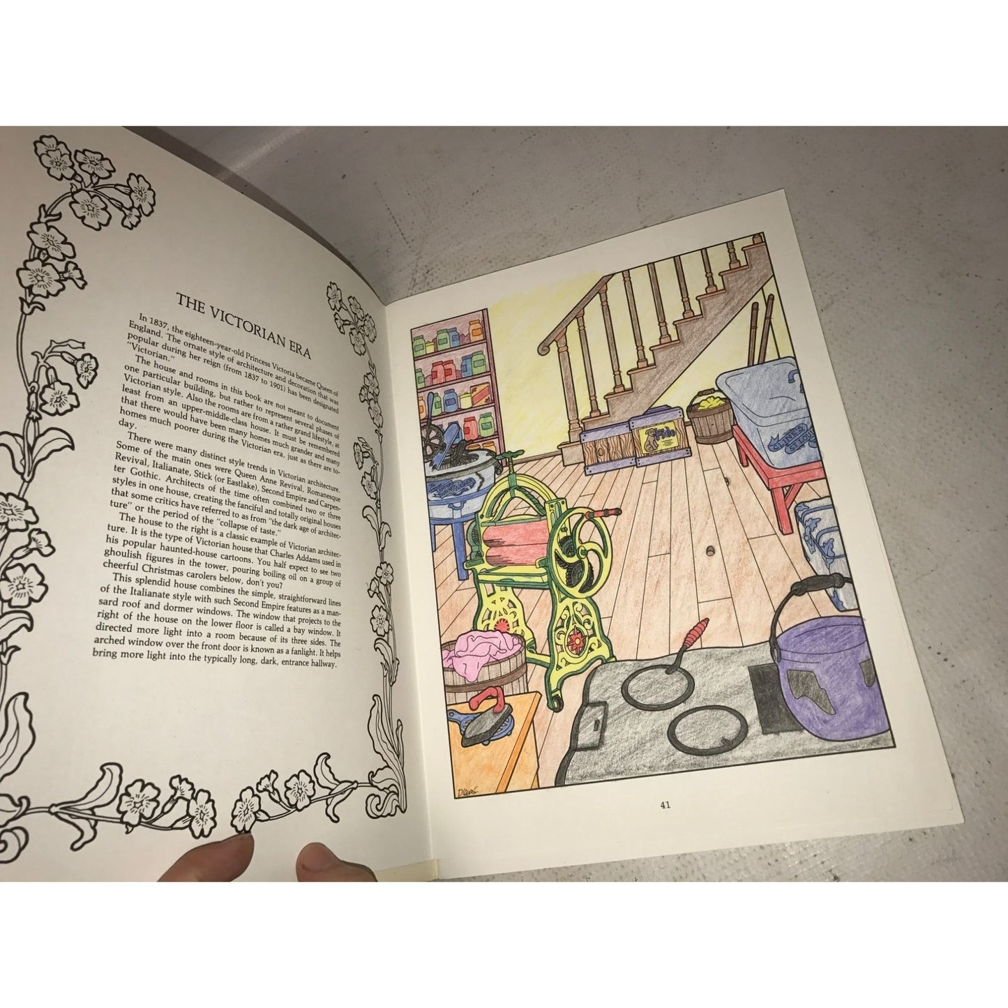 The Victorian House Dover Coloring Book