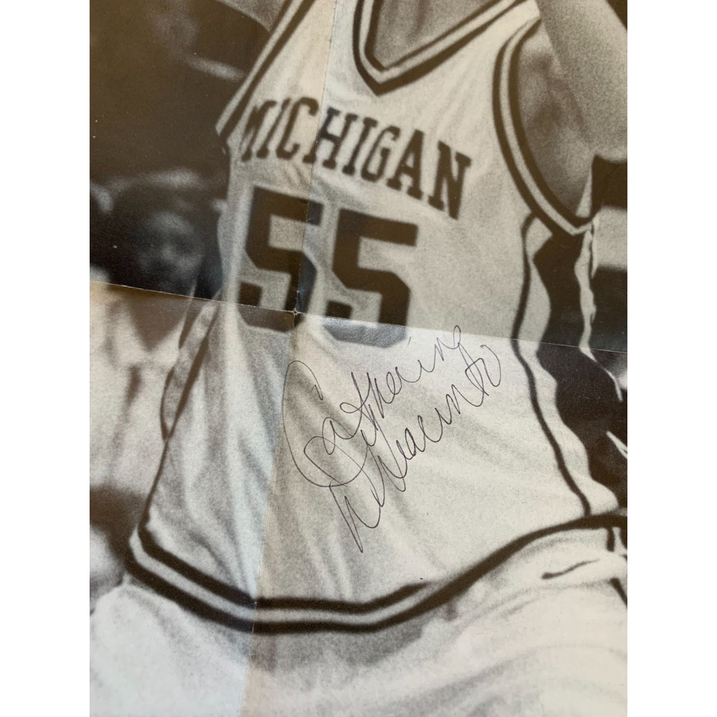 Vintage 1996 University of Michigan Women's Basketball Autographed Program