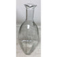 Vintage 3 Sided Clear Glass Decanter Bottle