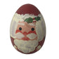 Hand-Painted Santa Claus Egg-Shaped Wooden Home Accent/Ornament