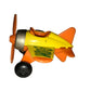 Vintage Buddy L Sky Racer Single Propeller One-Seater Airplane Yellow/Orange Die Cast Toy