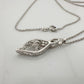 Beautiful Twisted 10kt Rose Gold & Sterling Silver Diamond Necklace