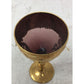 Small Wine Glass/Shot Glass or Cup with Flowers and Gold Accents