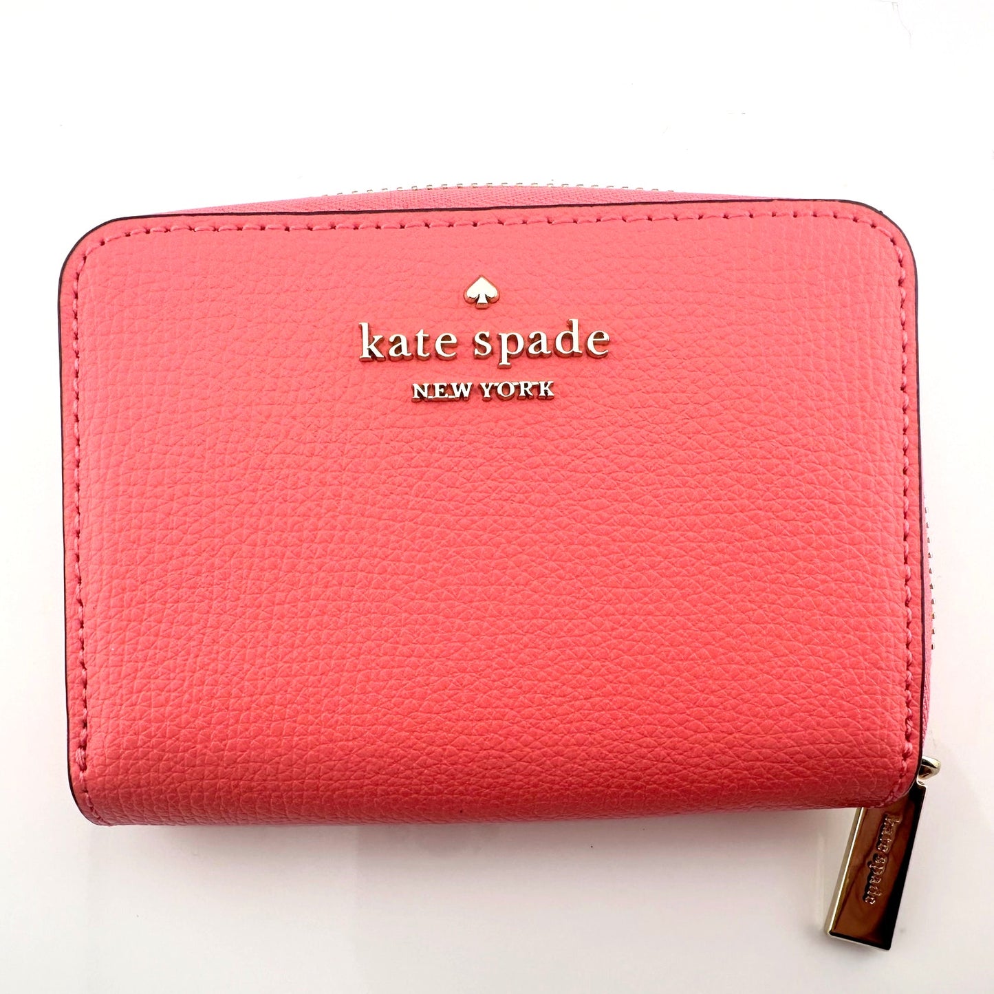 Kate Spade Pink Multi Pocket Compact Zip Wallet