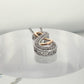 Beautiful  INFINITY Necklace - 14kt Gold & Sterling Silver with Natural Diamonds