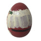 Hand-Painted Santa Claus Egg-Shaped Wooden Home Accent/Ornament