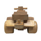 Tonka 4-Wheeler Wood Toy Collectible- Piece of wood is broken off (see pictures)