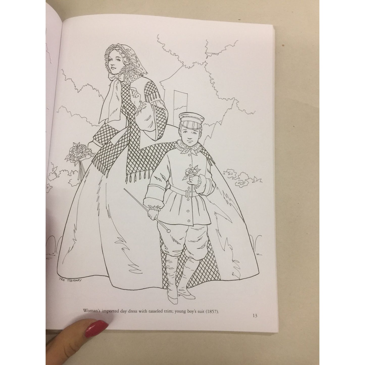 Civil War Fashions Coloring Book by Tom Tierney