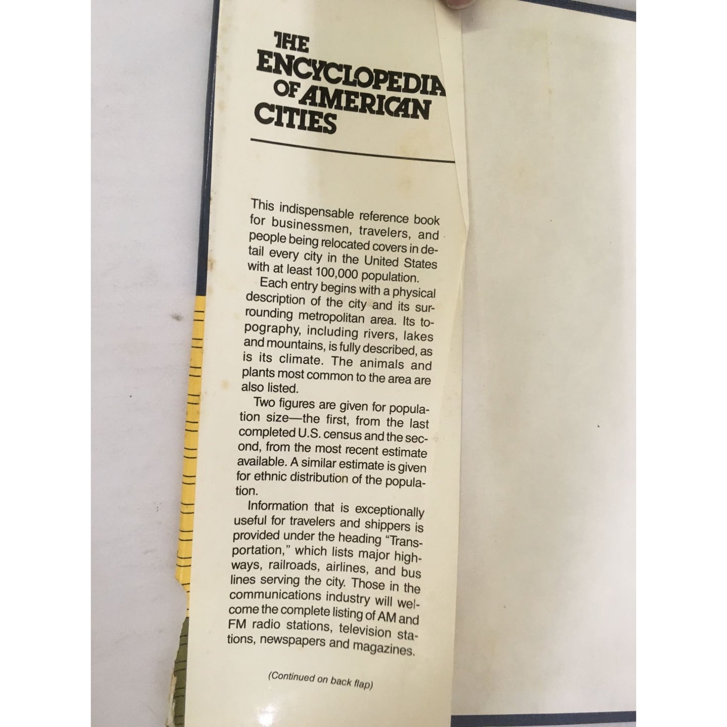 The Encyclopedia of American Cities by The Editorial Staff of Unibook Inc