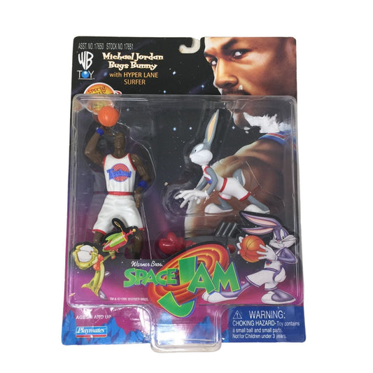 1996 Warner Bros Space Jam Michael Jordan & Bugs Bunny Action Figure