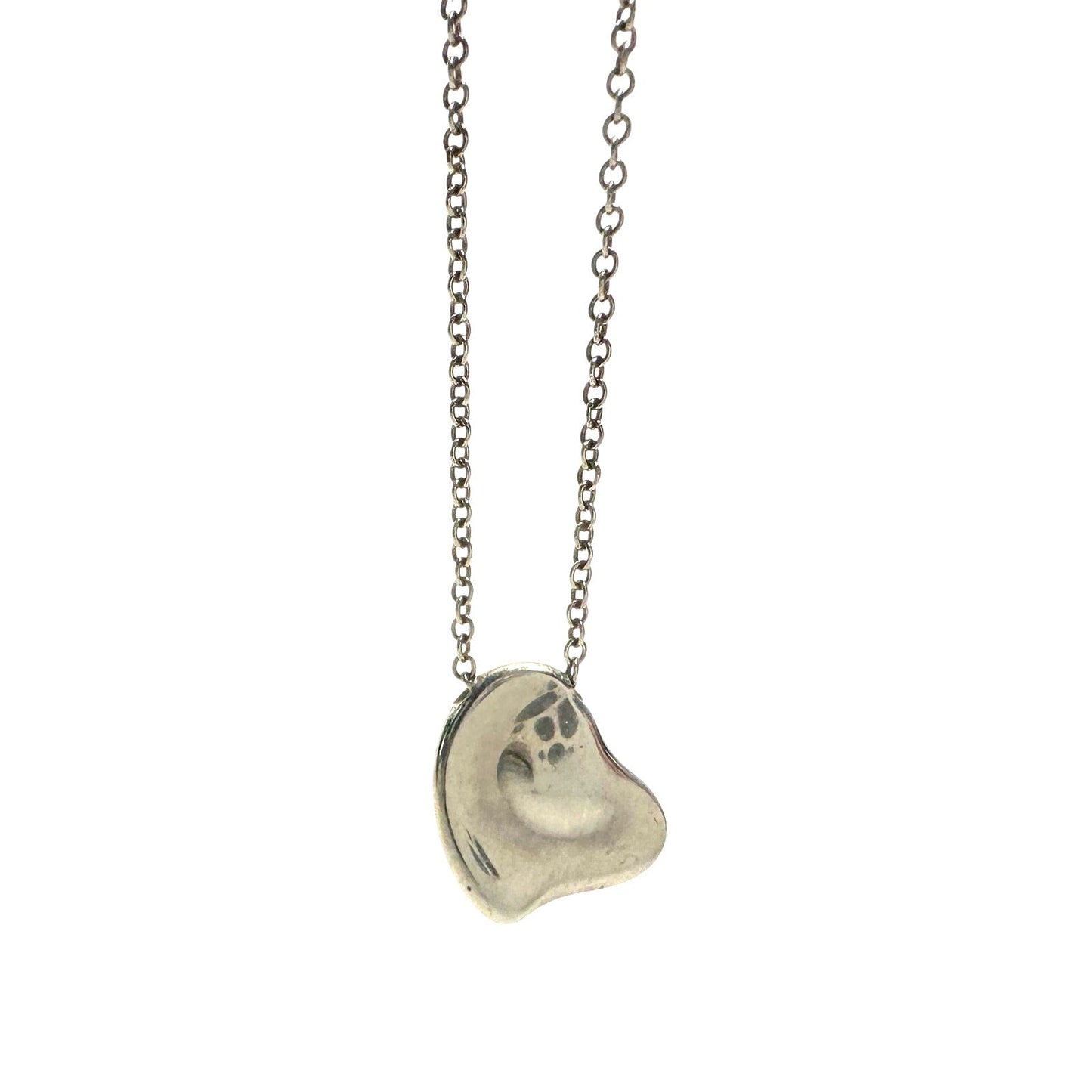 Tiffany and Co Elsa Peretti Full Heart Necklace 16" with Dust Bag Tiffany & Co.  A+ Stuff Necklace with Pendant