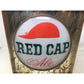 Vintage Square Red Cap Ale Sign - About 9.5 inches by 11 inches