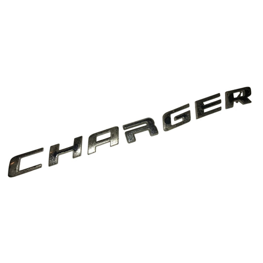 Dodge Charger Silver Vehicle Auto Patch Emblem - About 8"