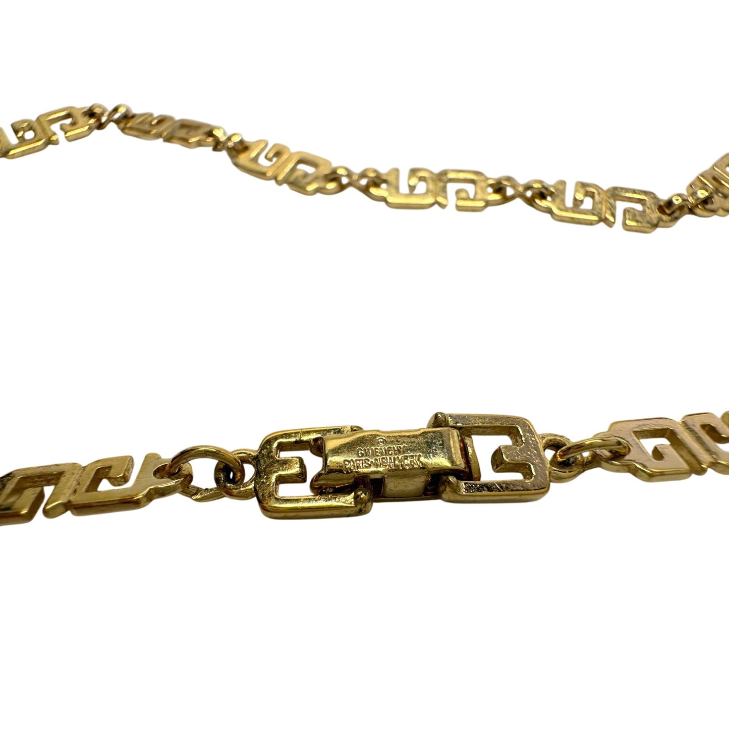 Givenchy Gold-Plate GG Necklace - 15" - Vintage