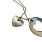 Tiffany & Co. 2 Heart Necklace - Stencil Heart Pendant with Cutout Heart
