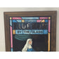 Vintage Blue Nun By The Glass Stained Glass Bar Mirror - about 18x14 inches