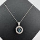 Natural Enclosed Blue Diamond Star Necklace