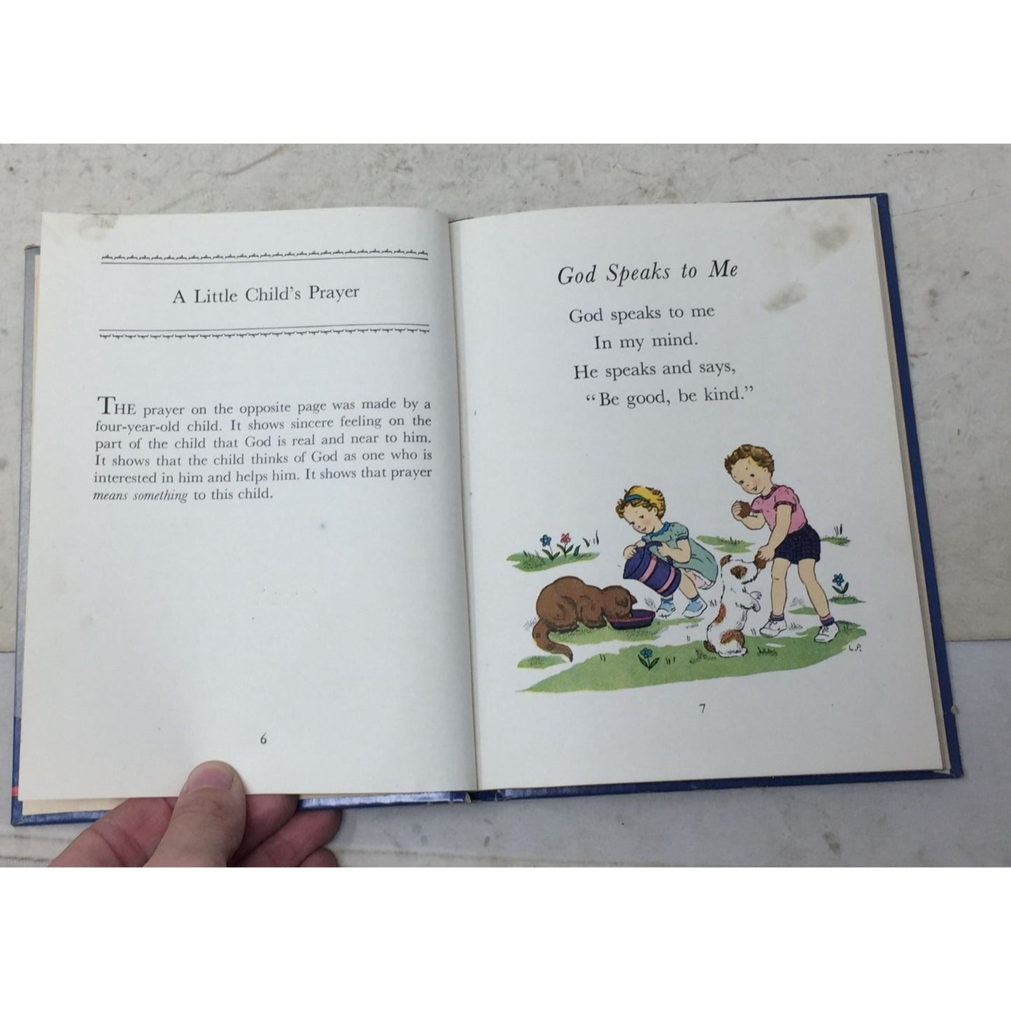 Vintage "Prayers for Little Children" Hardcover Book