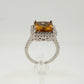 Elegant Emerald Cut Lab Created Sultanite Ring - Beautiful Detailing!  Size 6