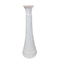 Vintage Hoosier Glass- Tall, White Milk Glass Flower Bud Vase