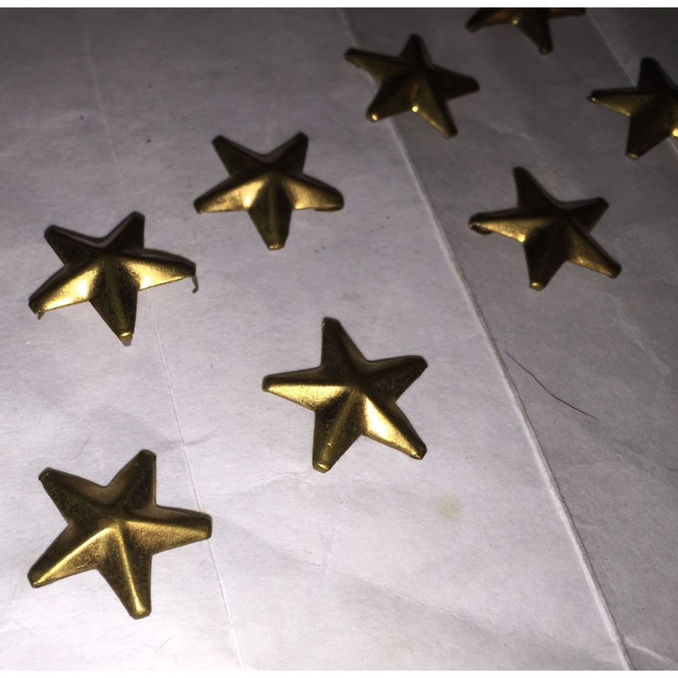 Gold Tone 5 Pointed Stars for Military Uniform (9)