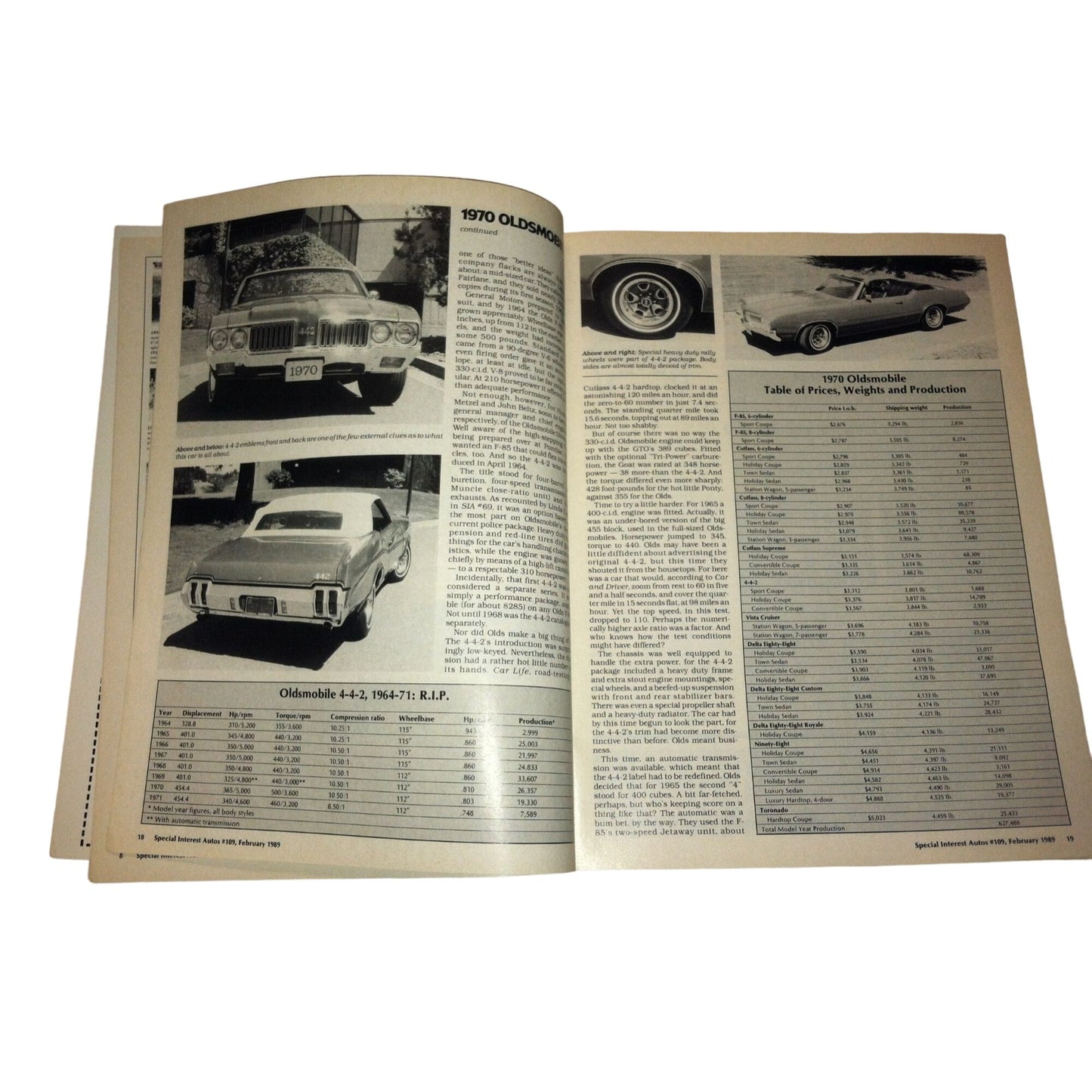 Vintage Special Interest AUTOS 1920-70 Collector Cars Magazine Book