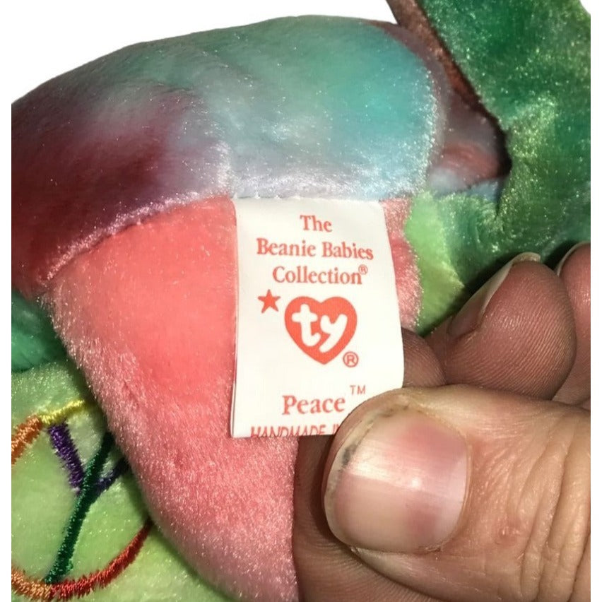 TY The Beanie Babies Collection Original "Peace" Feb. 1, 1996 Bear