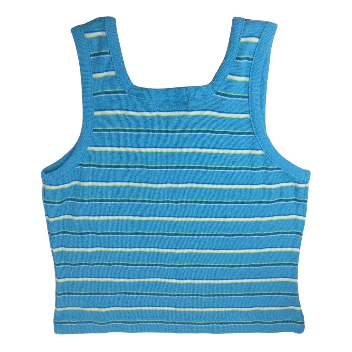 Limited Too Girl's Size 10 Tank top With White/Green/Blue Stripes