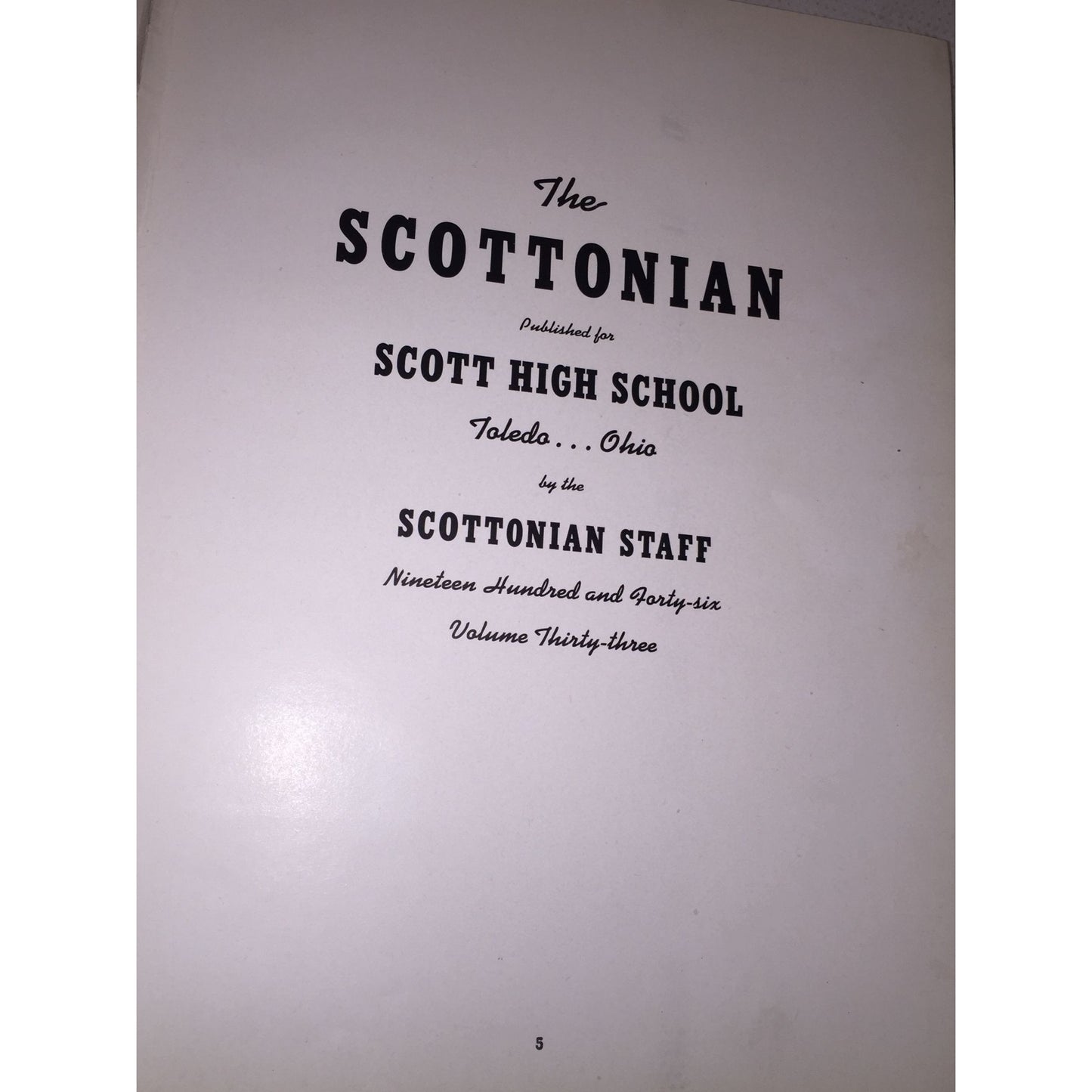 1946 "Scottonian" - Jesup W. Scott High School Yearbook - Toledo, Ohio