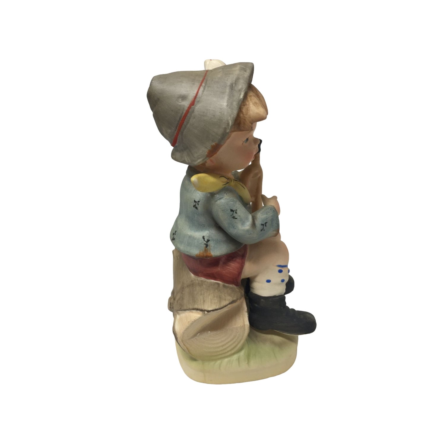 Vintage Napcoware Boy with Bugle Figurine - 6'' Tall