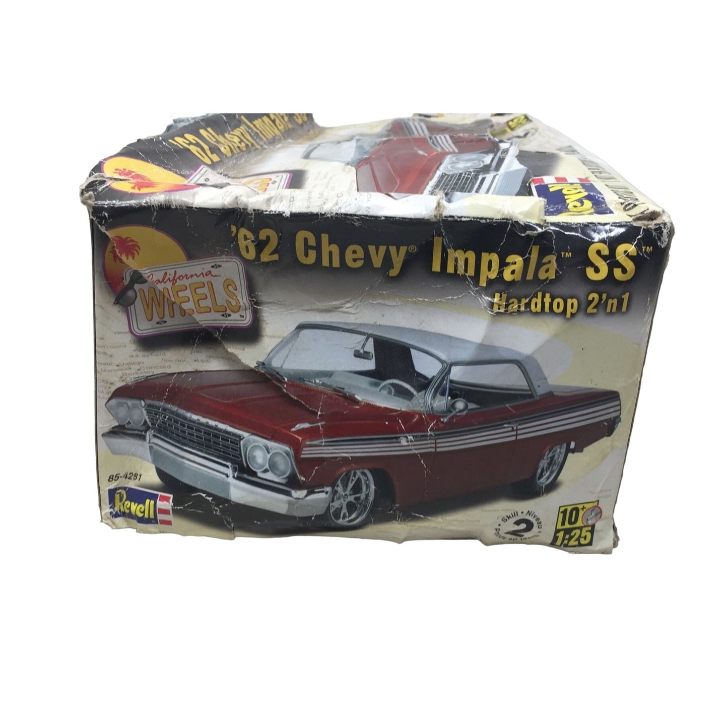 Vintage '62 Chevy Impala SS Hardtop 2' n 1 Revell 1:25 Model Kit Unbuilt