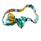 Hermès Green, Yellow, Orange, Aqua and Teal Silk Bow Tie with Box