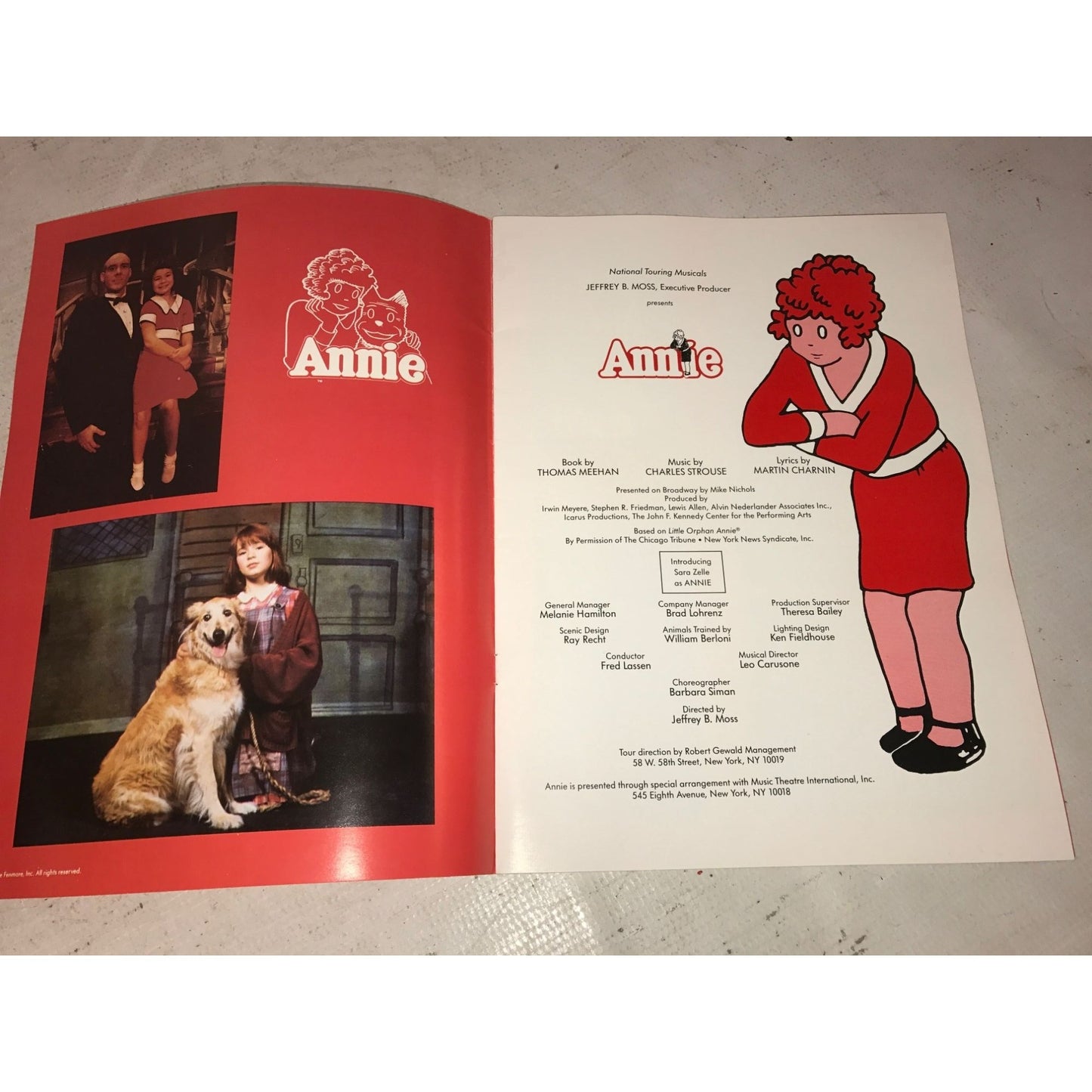 Vintage Program- National Touring Musicals Presents Annie Americas Happiest Musical