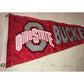 OHIO STATE BUCKEYES SPORTS PENNANT FLAG- About 29" by 12"