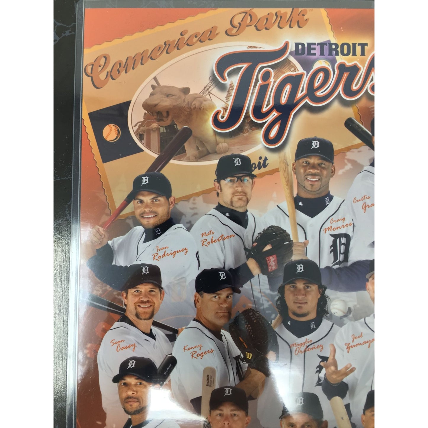 Official MLB 2007 Season Detroit Tigers Season Ticketholder Photo Plaque In Box