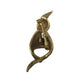 vintage brushed gold-tone brooch A+ Stuff  A+ Stuff Pin / Brooch