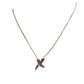 Authentic Tiffany & Co Paloma Picasso Sterling Silver Diamond Grafiti 'X' Kiss Pendant Necklace Tiffany & Co  A+ Stuff Neckace