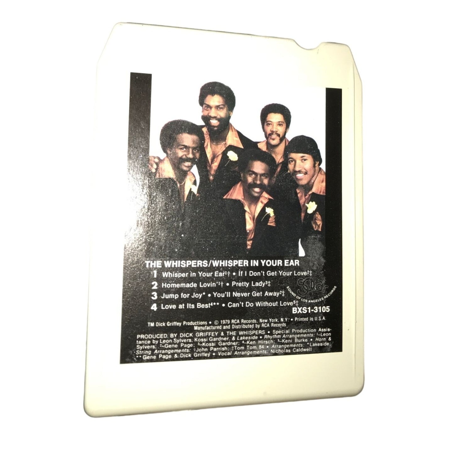 Vintage Eight Track Cassette Tape The Whispers Whisper in Your Ear