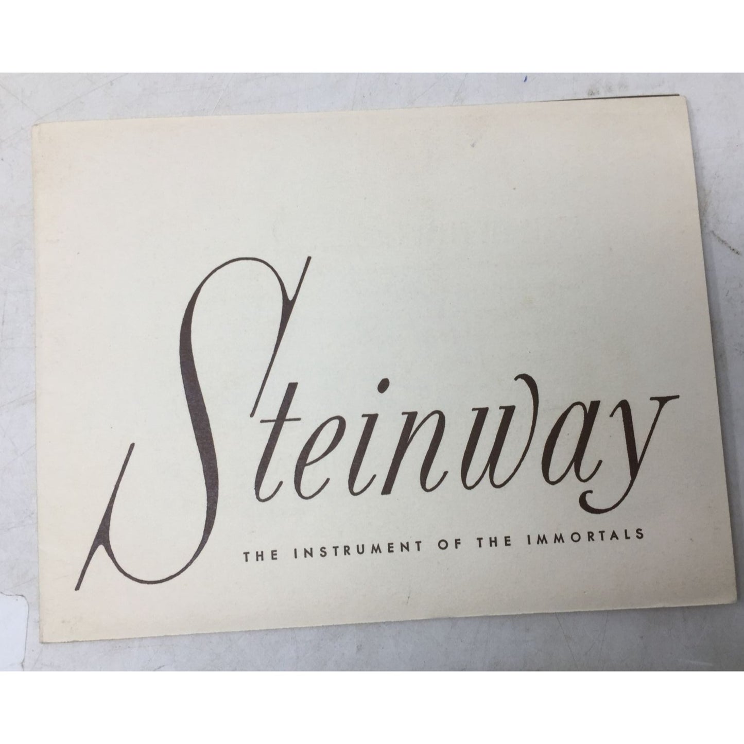 ''Steinway The Instrument of the Immortals''