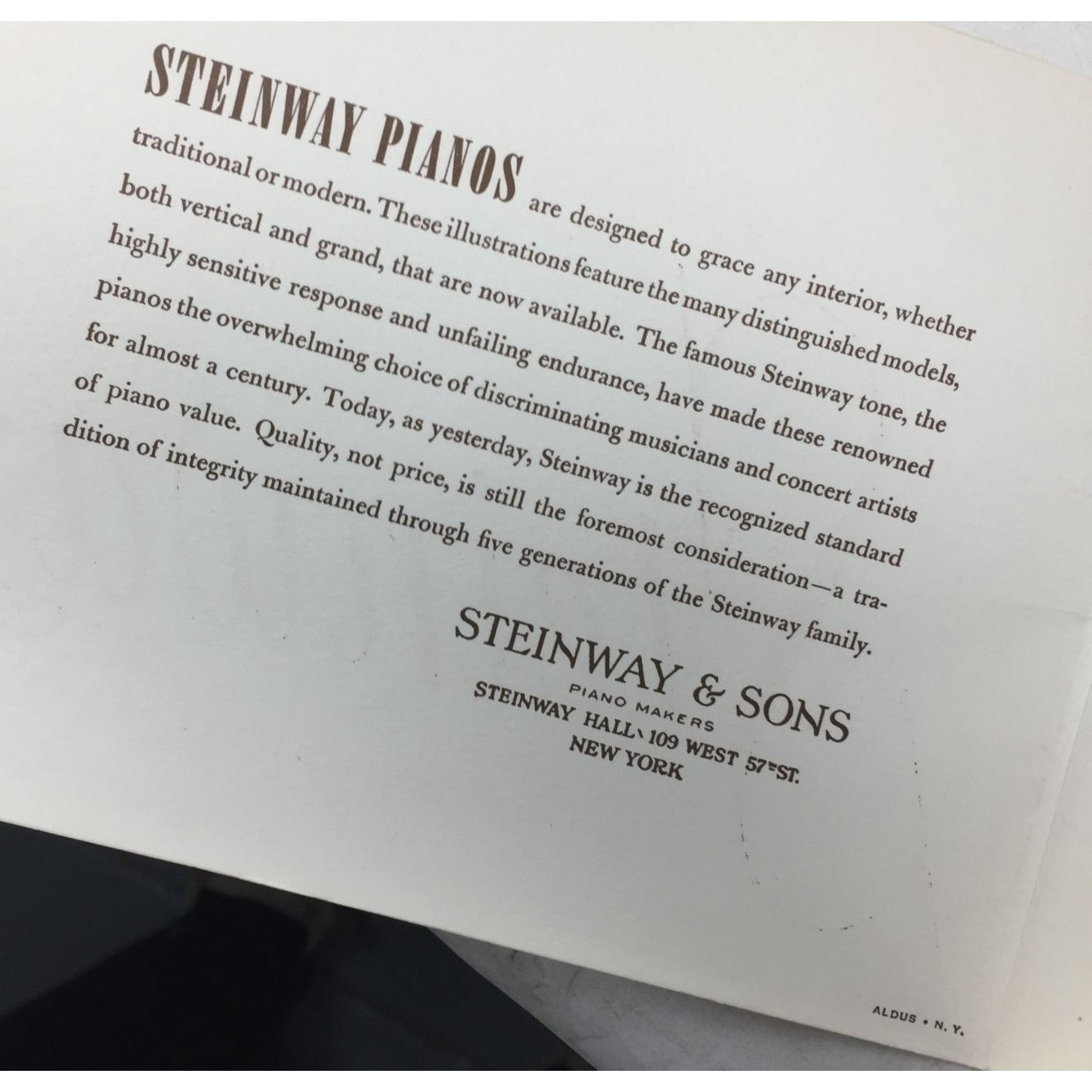 ''Steinway The Instrument of the Immortals''