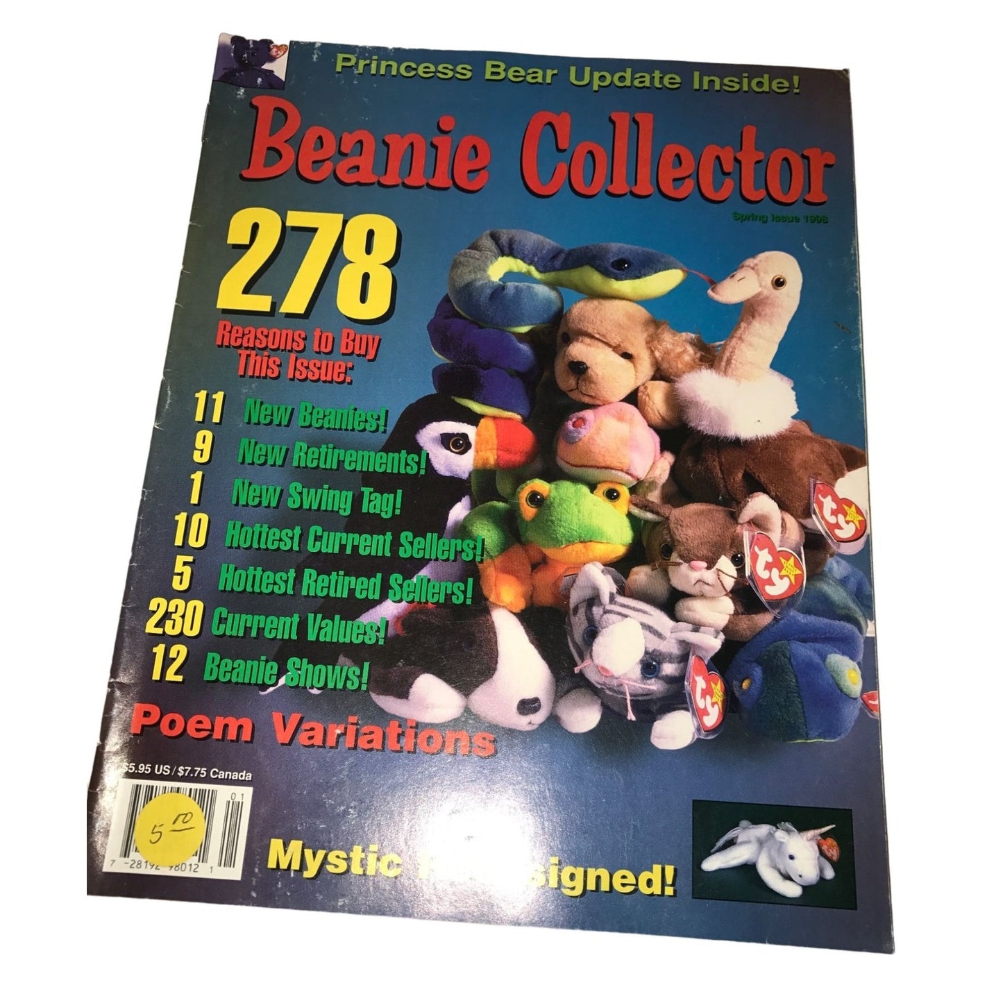 2- 1998 Collector's Value Guides TY's Beanie Babies & 2 Beanie Collector Books