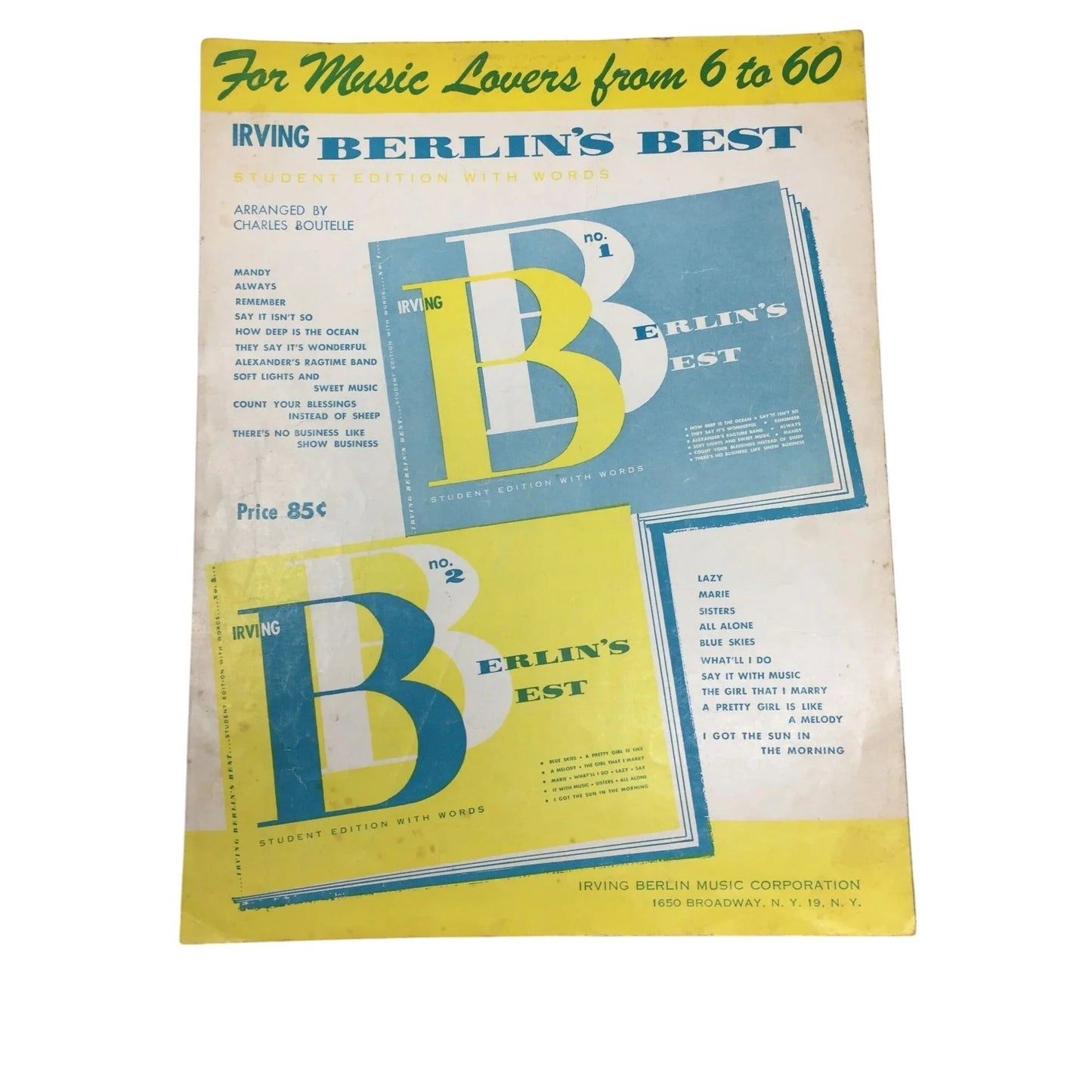 ''EASTER PARADE'' VINTAGE 1933 SHEET MUSIC BOOK BY IRVING BERLIN - A+ Stuff - SHEET MUSIC - A+ Stuff