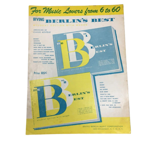 ''EASTER PARADE'' VINTAGE 1933 SHEET MUSIC BOOK BY IRVING BERLIN - A+ Stuff - SHEET MUSIC - A+ Stuff