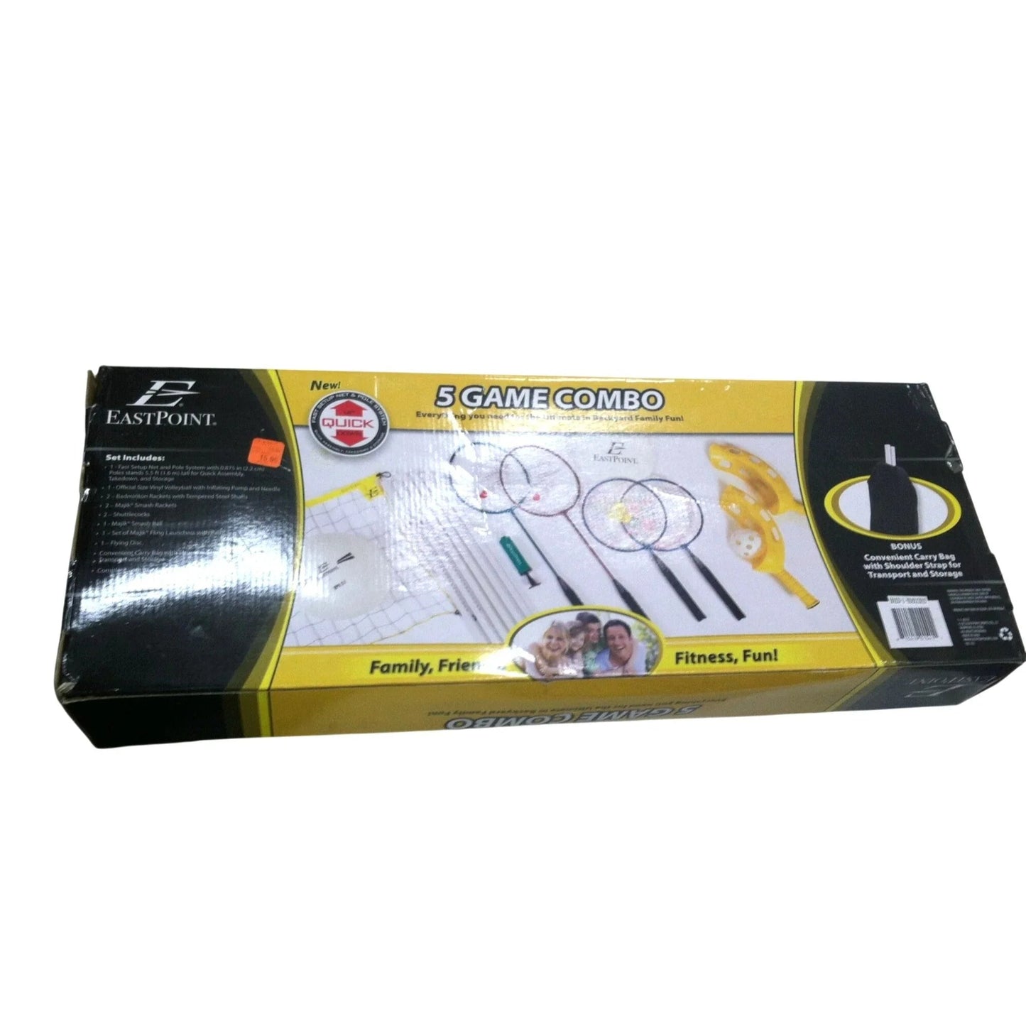 EastPoint "5 Game Combo Box Set" - Badminton, Majik Smash (Volleyball, Frisbee & Launchers Missing) - EastPoint - A+ Stuff