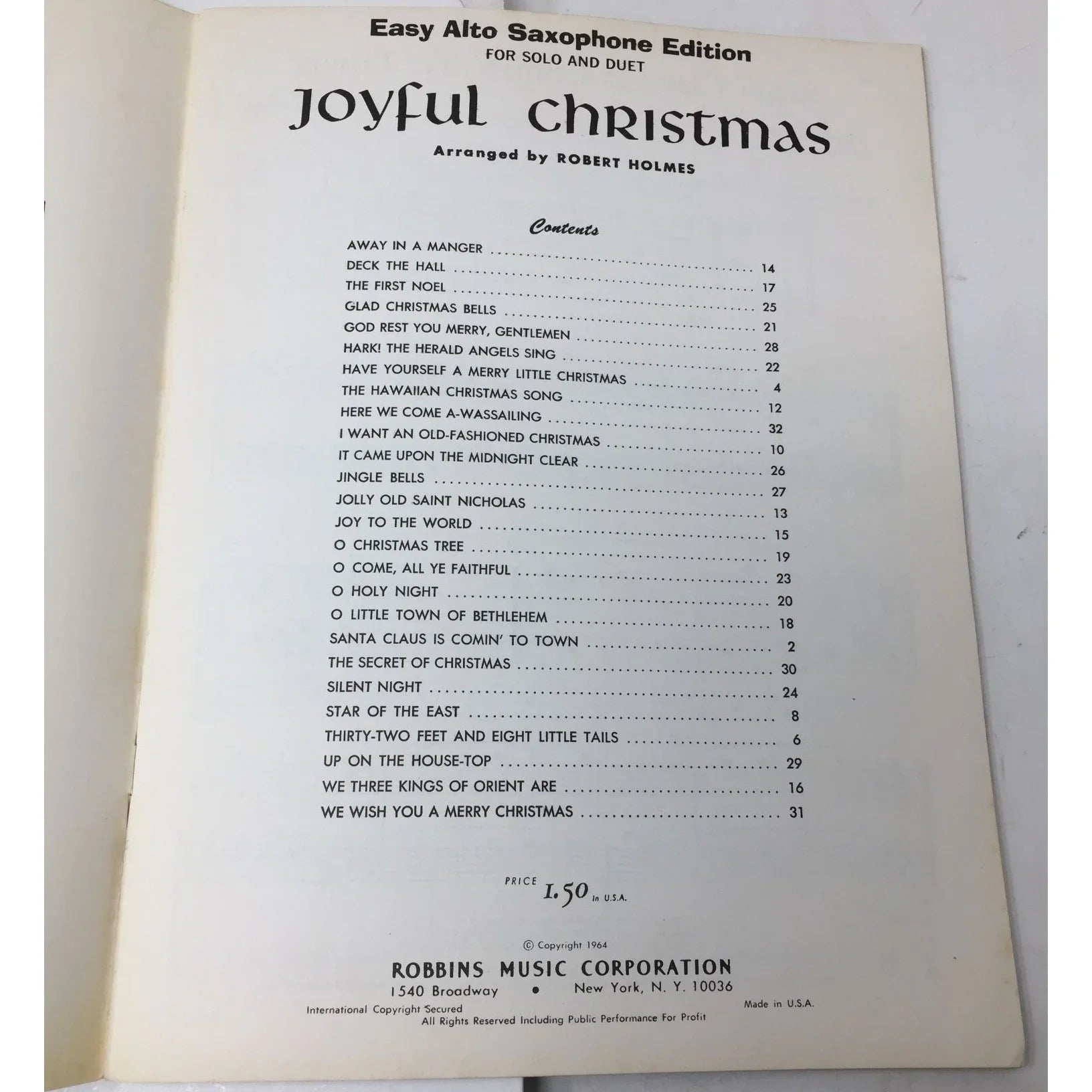 Easy Alto Saxophone Edition For Solo and Duet ''Joyful Christmas'' - A+ Stuff - SHEET MUSIC - A+ Stuff