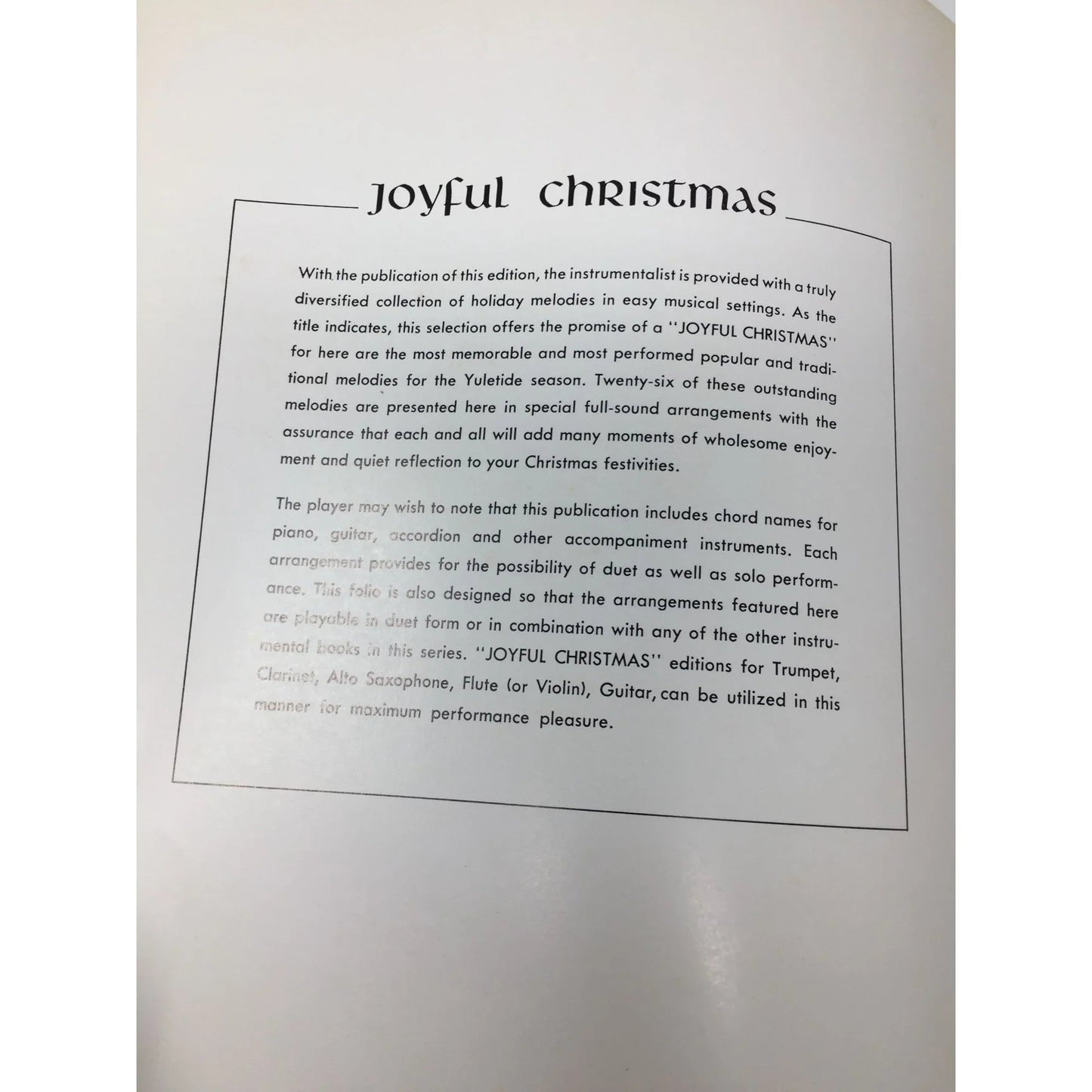 Easy Alto Saxophone Edition For Solo and Duet ''Joyful Christmas'' - A+ Stuff - SHEET MUSIC - A+ Stuff