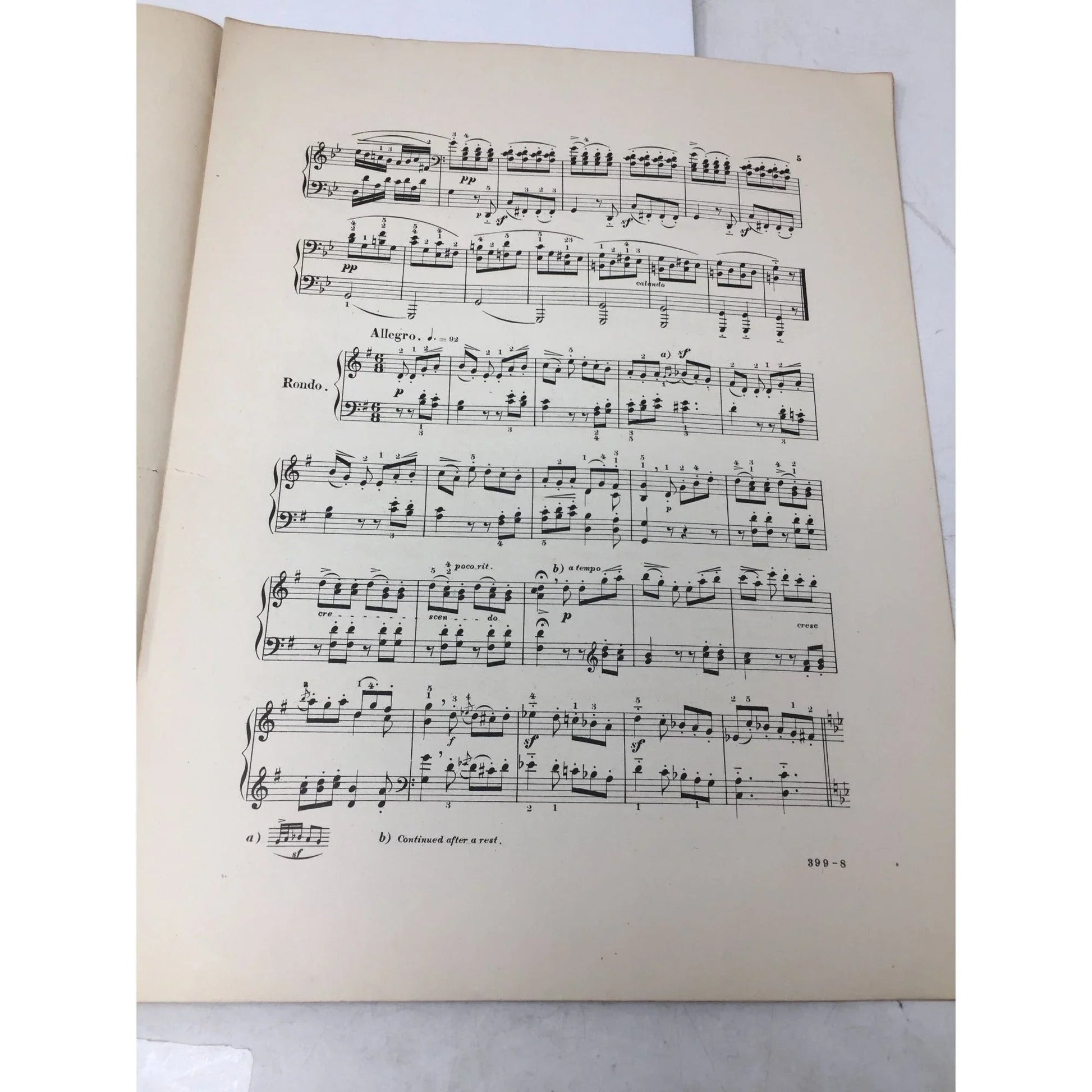 ''EASY SONATAS FOR PIANO'' (CENTURY EDITION) SHEET MUSIC BOOK - A+ Stuff - Sheet Music - A+ Stuff