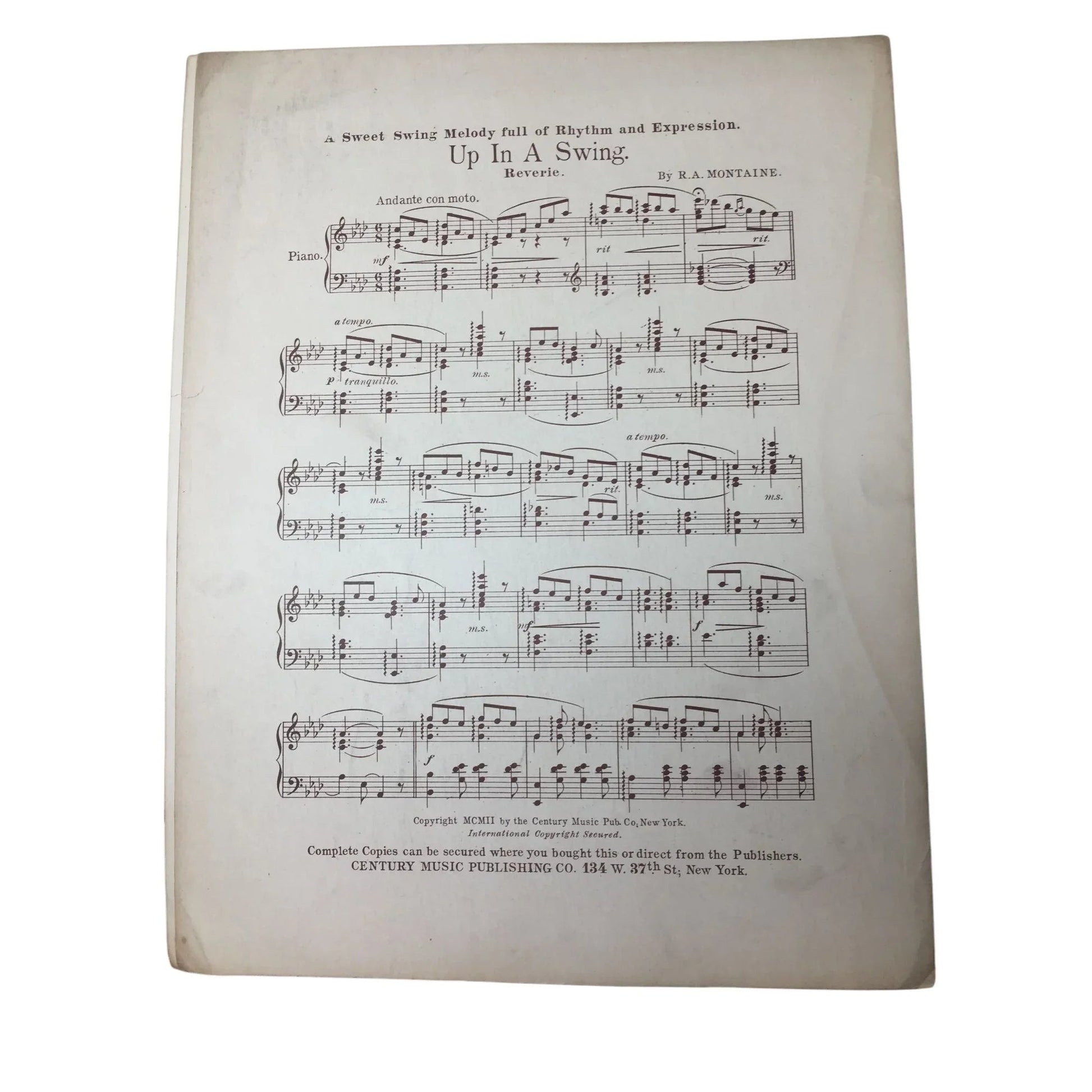 Easy Sonatas for piano - Century edition Vintage Sheet Music - A+ Stuff - SHEET MUSIC - A+ Stuff