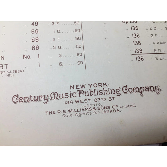 Easy Sonatas for piano - Century edition Vintage Sheet Music - A+ Stuff - SHEET MUSIC - A+ Stuff